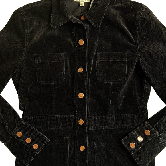 Jones NY Sport Stretch Black Corduroy Jacket Size Small - Picture 9 of 11